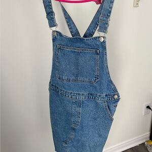 Topshop Blue Denim Overalls